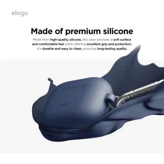 Elago Airpods 4 Silicone Hang Case - Blue
